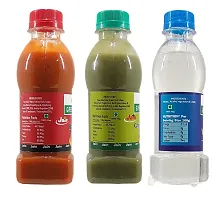Green Spice  Jain Sauce Without Onion/garlic/Potato ,Green Chilli Sauce (200gm),Red Chilli Sauce (200gm) and vinegar (200gm) (Pack of 3)-thumb2