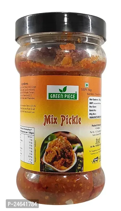 Green Spice  Mix Pickle 500gm (Pack of 1)-thumb0