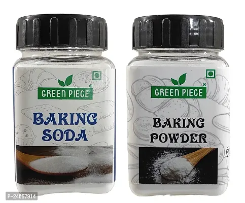 Green Spice  Baking Powder (100gm) And Baking Soda (100gm)  (Pack of 2)-thumb0