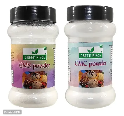 Green Spice  Ice cream Powder Combo of CMC Powder(100gm)  and GMS Powder(100gm) (Pack of 2)
