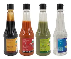 Green Spice  Jain Sauce With No Onion/Garlic Soya,Green Chilli,Red Chilli,Vinegar(Pack of 4)(500gm x 4)-thumb2