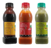 Jain Combo Without Onion/garlic/Potato Soya Sauce (200gm),green Chilli Sauce (200gm),Red Chilli Sauce (200gm) (Pack of 3)-thumb2