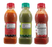 Green Spice  Jain Sauce / Catchup Combo Without Onion/garlic/Potato Tomato Sauce (200gm),Green Chilli Sauce (200gm) and Red Chilli Sauce (200gm)  (Pack of 3)-thumb1