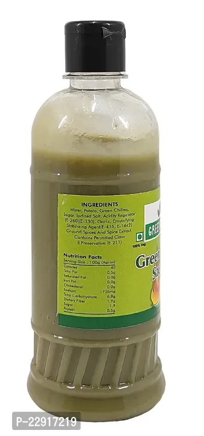 Green Spice  Green Chilli Sauce (500ml) (Pack of 2)-thumb3