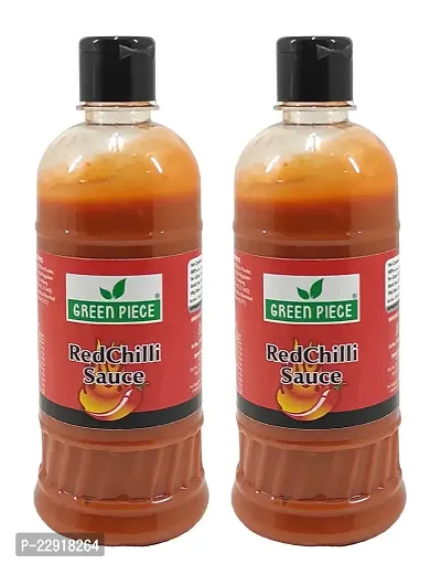 Green Spice  Red Chilli Sauce (500ml) (Pack of 2)