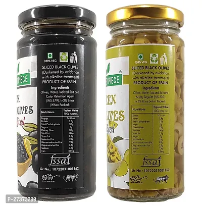 Combo of Black Olives and Green Olives 230 Gram Each(Pack of 2)-thumb3