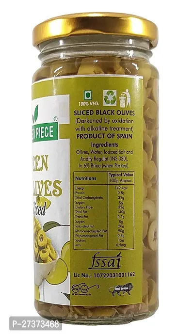 Green olives Sliced (230gm)(Pack of 1)-thumb2