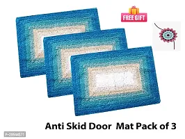 Free Rakhi With RRCRAFTS Absorbent Door Mat for Indoor Entrancex Non Slip Mat for Front Door Entryway, Soft Cotton Home.-thumb1