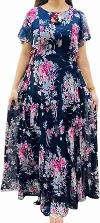 Classic Georgette Printed Anarkali Kurtis for Women-thumb1