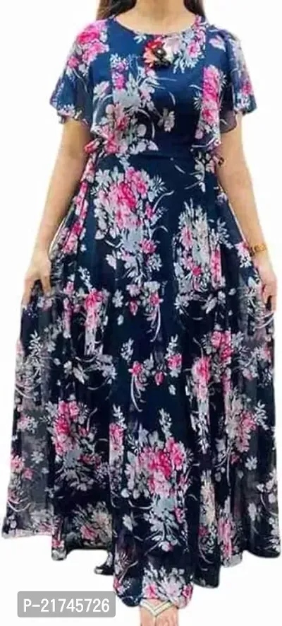 Classic Georgette Printed Anarkali Kurtis for Women-thumb2