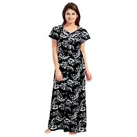 Stylish Multicoloured Cotton Printed Nightdress For Women Pack Of 2-thumb1