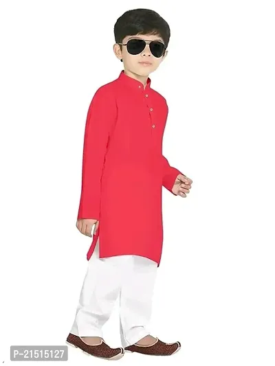 Premium  Quality Kids Plain  Kurta with Pajama-thumb0