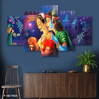 Modern Set of Five Wall Painting for Home Decoration-thumb3