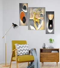 Modern Set of Three Wall Painting for Home Decoration-thumb1