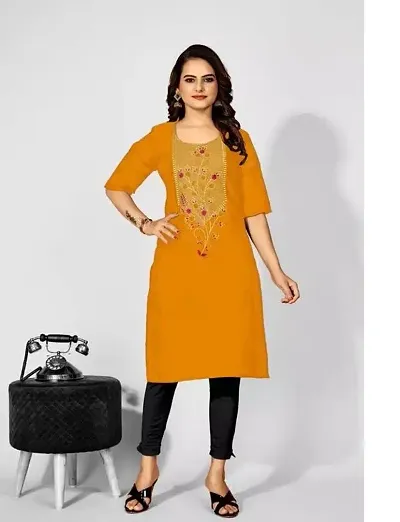 Stylish A-Line Stitched Kurti For Women