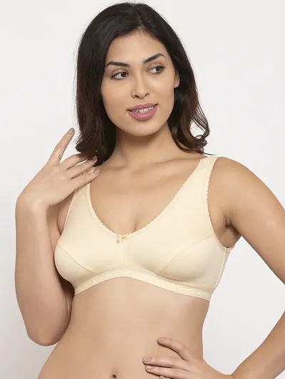 Comfortable Blend Solid Bra For Women