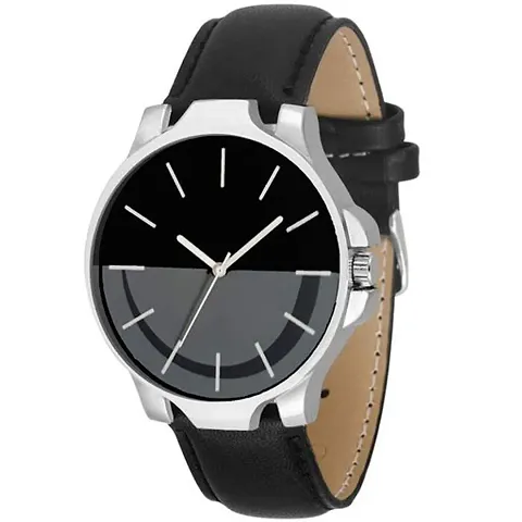 HD SALES Leather Dial Men Analog Watch