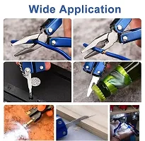 9 in 1 MultiFunctional Hand Piler Tool Keychain Traveling Tool Micro Pliers Multi function Multi Utility Plier with Built in LED Flash Light. (pack of 1Pcs) (Multicolor)-thumb2