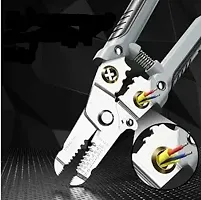 6 In 1 Multifunction Electrician Wire Plier Tool, Electrical Wire Strippers Wire Splitting Pliers, Stainless Steel Electrical Stripping Tool, Cable Stripping Cutting and Crimping-thumb1