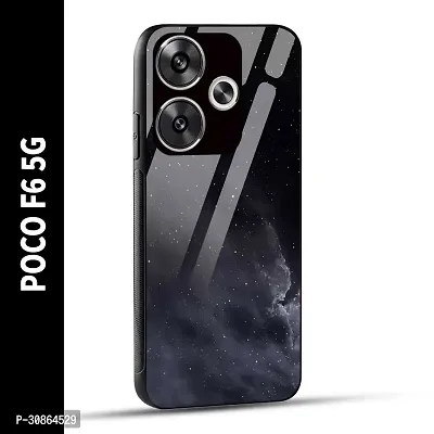 POCO F6 5G Back Cover Stars In The Dark Printed Glass Case-thumb0