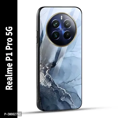 Realme P1 Pro 5G Back Cover Marble Printed Glass Case-thumb0