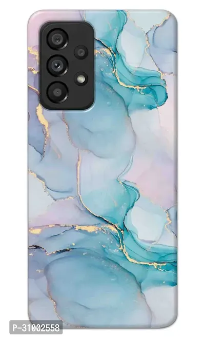 NDCOM For Samsung Galaxy A53 5G Back Cover Blue Marble Printed Hard Case-thumb0