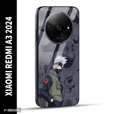 XIAOMI REDMI A3 2024 Back Cover Kakashii Printed Glass Case-thumb0