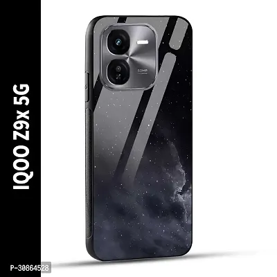 IQOO Z9x 5G Back Cover Stars In The Dark Printed Glass Case-thumb0