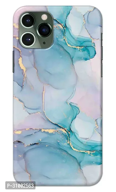 NDCOM For iPhone 11 Pro Back Cover Blue Marble Printed Hard Case-thumb0