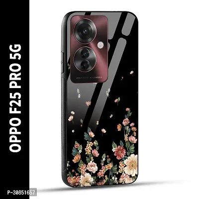 OPPO F25 PRO 5G Back Cover Flowers Girly Printed Glass Case