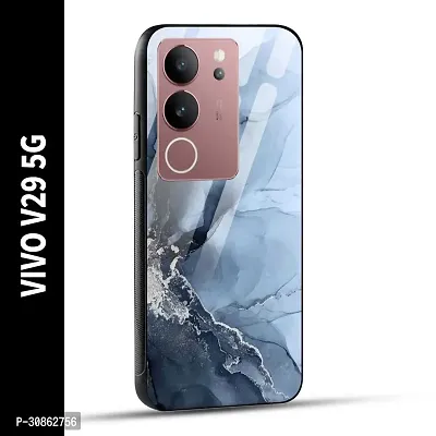 VIVO V29 5G Back Cover Marble Printed Glass Case