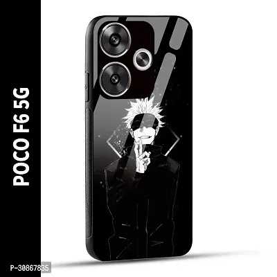 POCO F6 5G Back Cover Anime Printed Glass Case