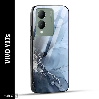 VIVO Y17s Back Cover Marble Printed Glass Case