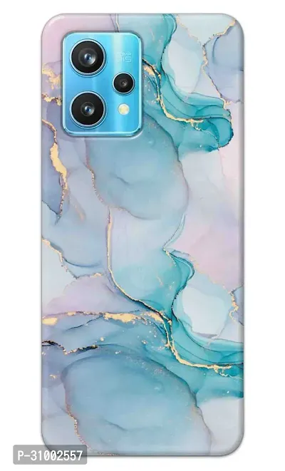 NDCOM For Realme 9 Pro Plus 5G / Narzo 50 Pro 5G / Realme 9 Back Cover Blue Marble Printed Hard Case-thumb0