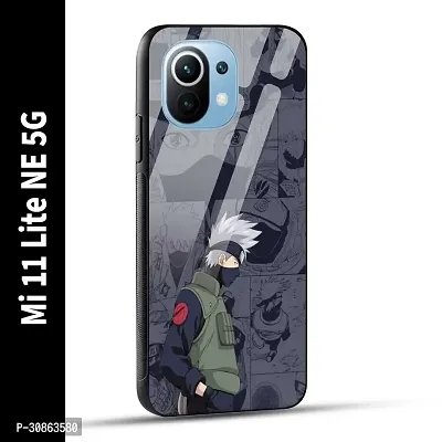 Mi 11 Lite NE 5G Back Cover Kakashii Printed Glass Case