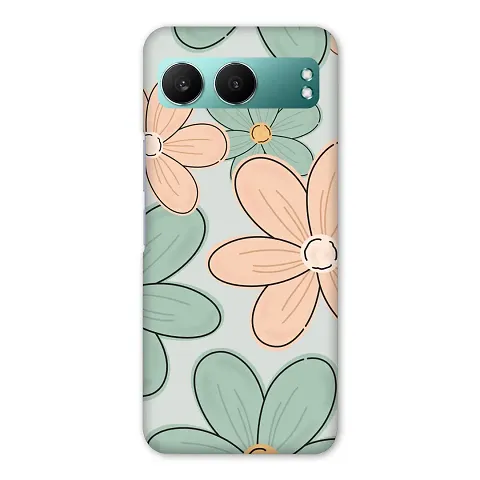 NDCOM For ONEPLUS NORD 4 5G Back Cover Aesthetic Flower Printed Hard Case