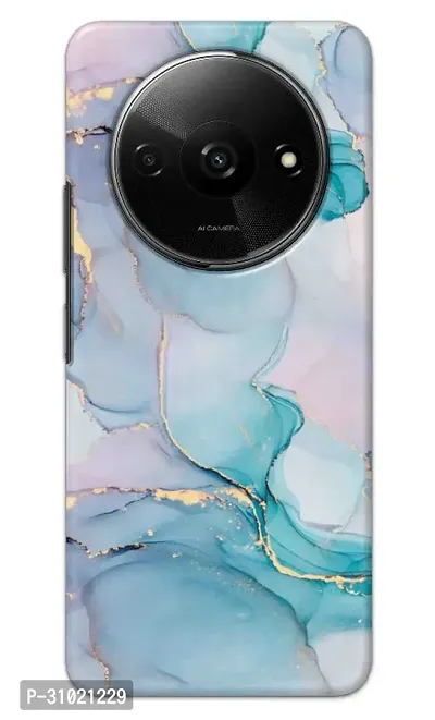 NDCOM For XIAOMI REDMI A3 2024 / POCO C61 Back Cover Blue Marble Printed Hard Case-thumb0