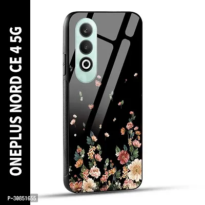 ONEPLUS NORD CE 4 5G Back Cover Flowers Girly Printed Glass Case