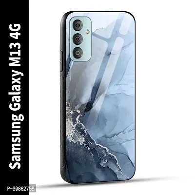 Samsung Galaxy M13 4G Back Cover Marble Printed Glass Case