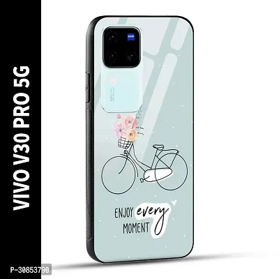 VIVO V30 PRO 5G Back Cover Enjoy Every Moment Printed Glass Case