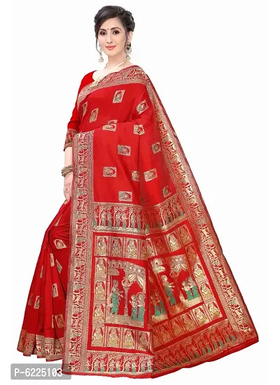 Bengal Handloom Cotton Baluchari Saree in Rust, Beige and Black – Bengal  Looms India