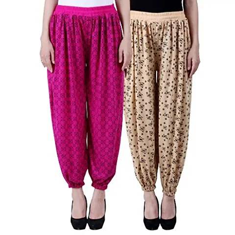 NumBrave Viscose Harem Pants (Pack of 2)