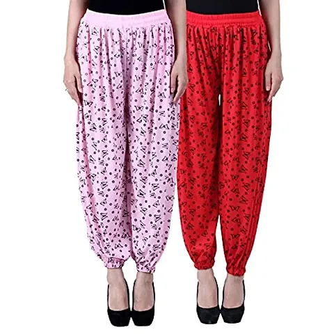 Cloths Zone Harem Pants for Women,Girls (Pack of 2) (Free Size)