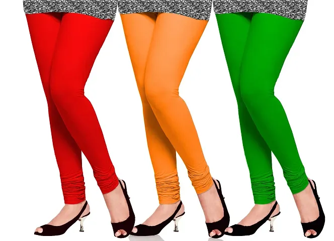 Adhira Creations Women's Regular Fit Leggings (Pack03_06_Multicolour_Free Size)