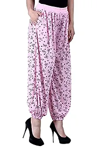 Uzmano Women's Printed Harem Pants LightPink_Red (Pack of 2) Free_Size-thumb3