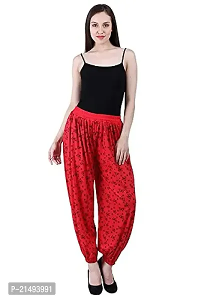 Uzmano Women's Printed Harem Pants LightPink_Red (Pack of 2) Free_Size-thumb5