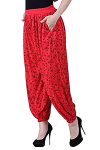 Uzmano Women's Printed Harem Pants LightPink_Red (Pack of 2) Free_Size-thumb2