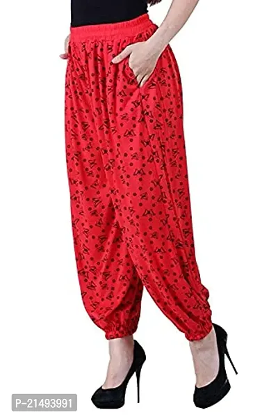 Uzmano Women's Printed Harem Pants LightPink_Red (Pack of 2) Free_Size-thumb3