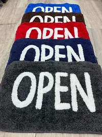 JS Enterprises, Open Design Door Mat Water Absorbent,Machine Wash,Perfect Soft Shaggy Plush Doormat-thumb1