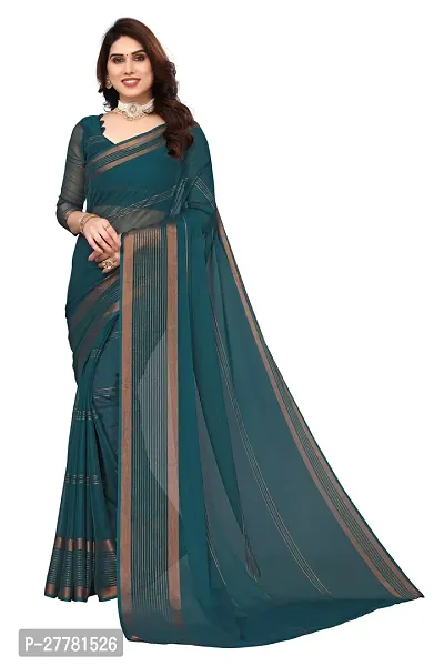 Classic Saree with Blouse Piece for Women-thumb0
